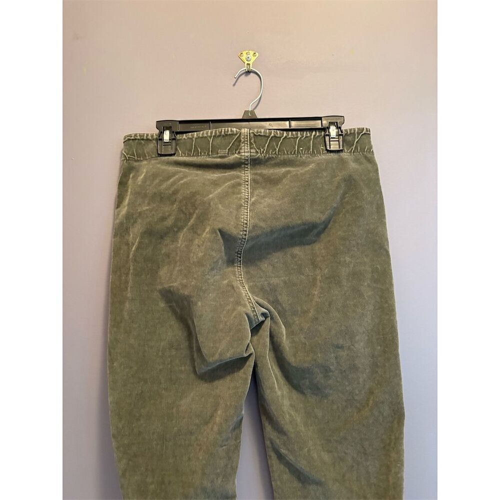 Miracle Body Women's Green Corduroy Dress Pants Size 8 Stretch Waist - Picture 5 of 7